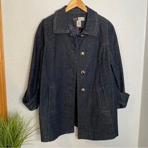 Simply Chloe dao long medium Womens jean jacket EUC